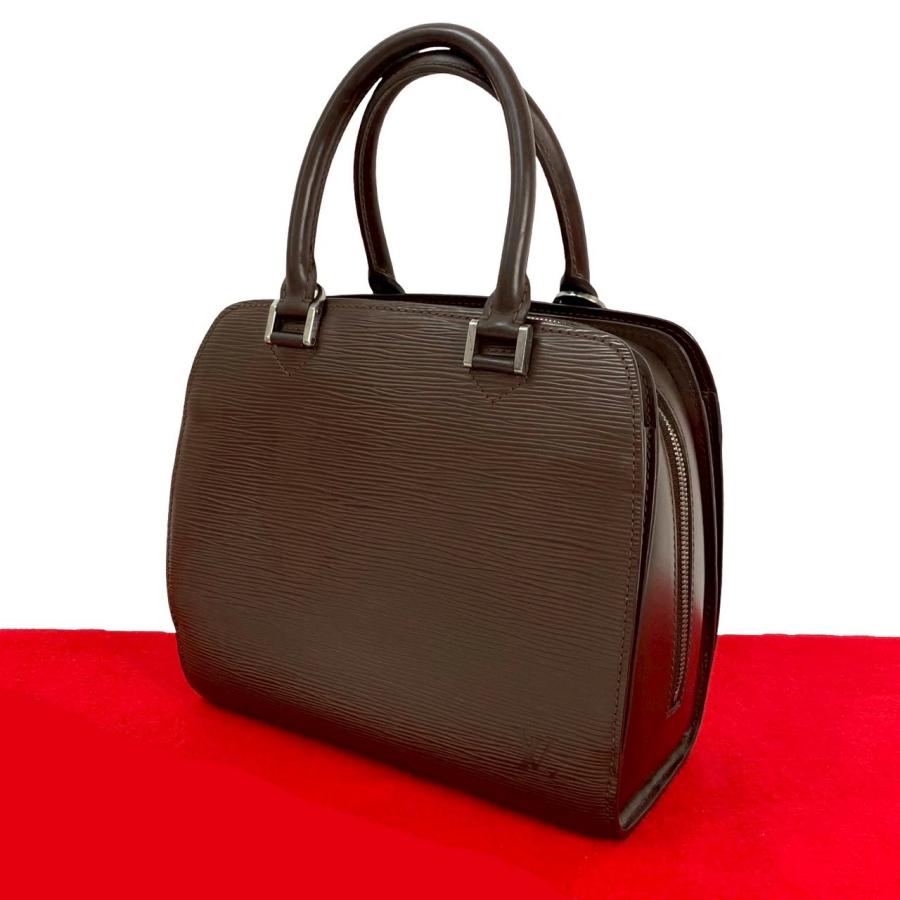 ルイヴィトンLouis Vuitton エピレザーブラウンボストンバッグ