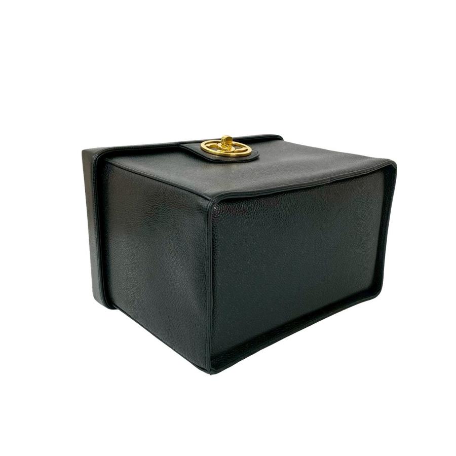 極 美品 カード シール有 3番台 CHANEL シャネル ココ キャビアスキン レザー 2way ハンドバッグ バニティバッグ ショルダーバッグ 14-10 CHANEL（シャネル） 極 美品 カード シール有 3番台 ココ キャビア