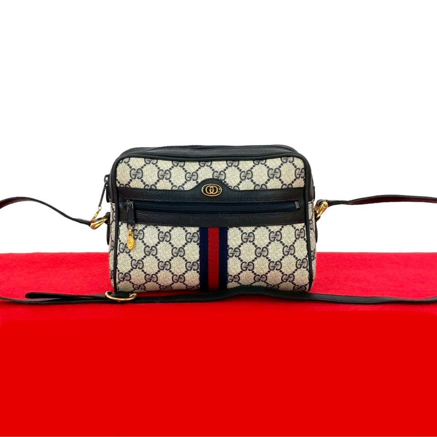 Gucci GGロゴ レザー ショルダーバッグ 美品