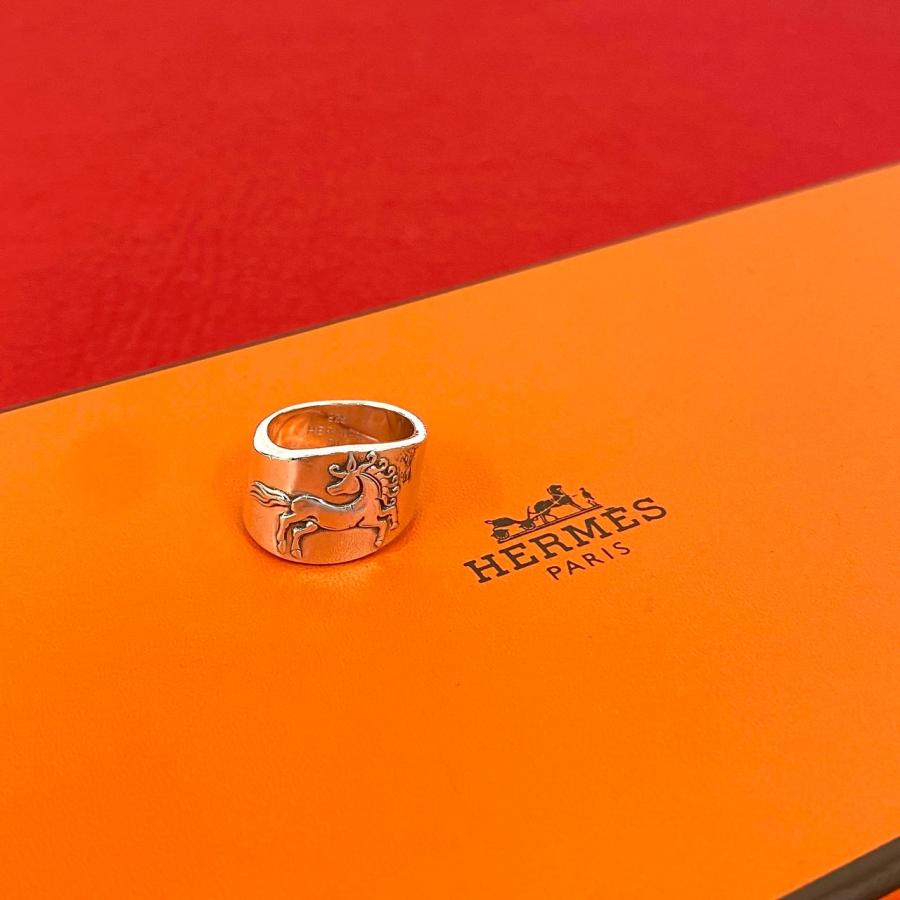 格安】エルメス リング GP製 シュバル ホースモチーフ ヴィンテージ