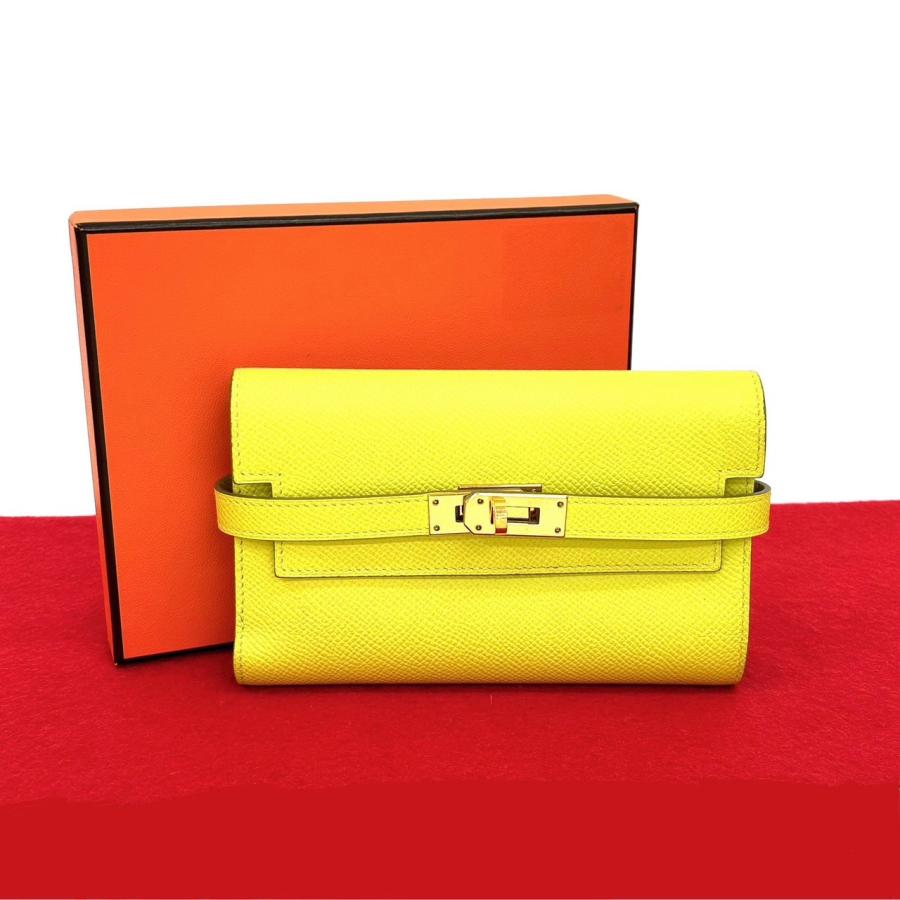 HERMES（エルメス） 極 美品 箱付 D 刻印 ケリー ウォレット 