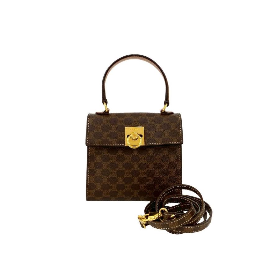 CELINE（セリーヌ） 極 美品 ヴィンテージ マカダム 柄 ロゴ リング 