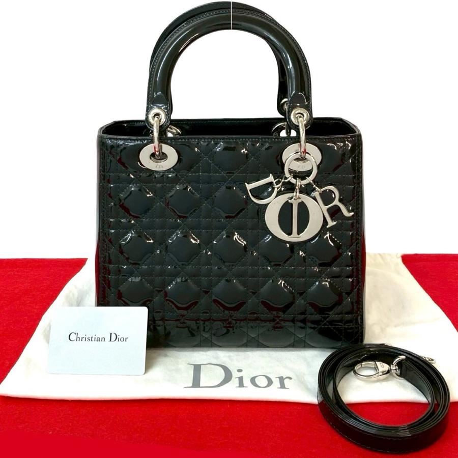 極 美品 袋付き Christian Dior ディオール レディディオール