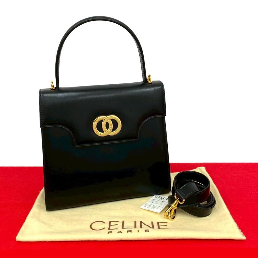 CELINE（セリーヌ） 極 美品 袋付き ヴィンテージ サークル ロゴ 金具