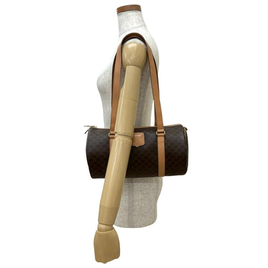 CELINE（セリーヌ） 極 美品 希少品 マカダム ロゴ 柄 ブラゾン レザー 