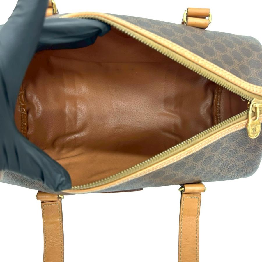 CELINE（セリーヌ） 極 美品 希少品 マカダム ロゴ 柄 ブラゾン レザー 