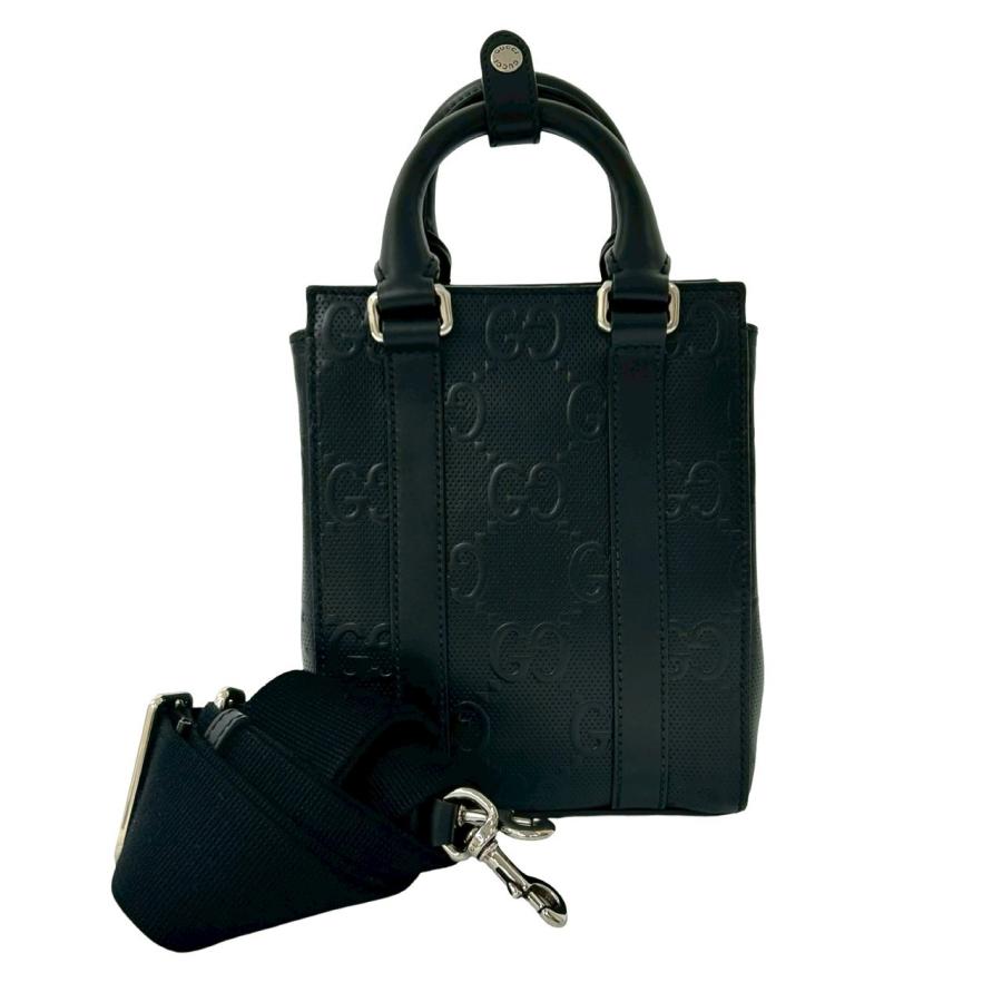 GUCCI（グッチ） ほぼ未使用 GG エンボス レザー 本革 2way ミニ 