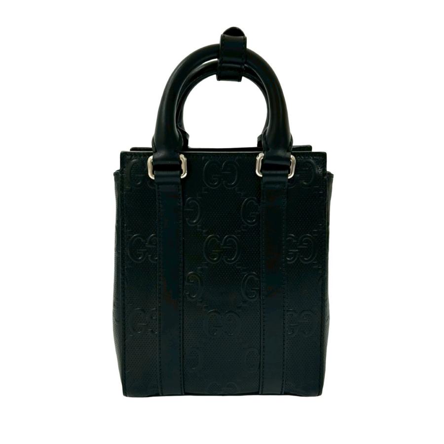 GUCCI（グッチ） ほぼ未使用 GG エンボス レザー 本革 2way ミニ