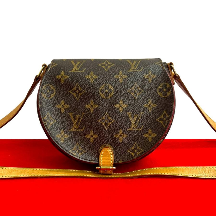 極 美品 LOUIS VUITTON ルイヴィトン タンブラン モノグラム レザー 本革 ショルダーバッグ ポシェット サコッシュ ブラウン 195-4 LOUIS VUITTON（ルイ・ヴィトン） 極 美品 タンブラン モノグラム