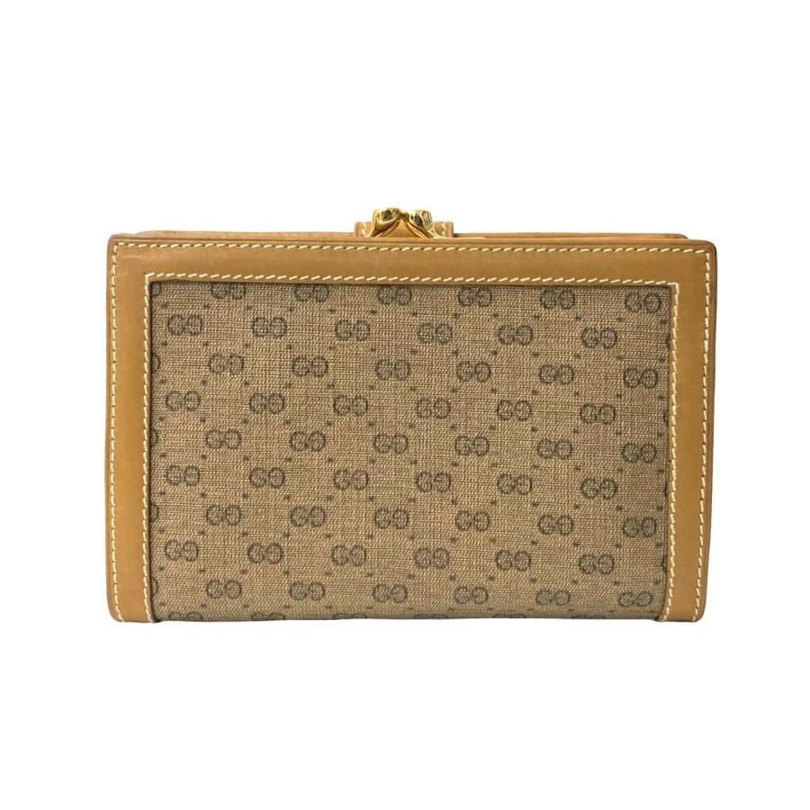 GUCCI（グッチ） 極 美品 オールドグッチ マイクロGG ロゴ 柄 レザー