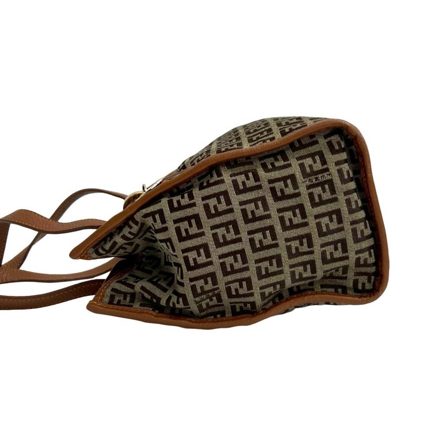 ズッキーノ柄 FENDY フェンディ メンズ レザーグラブ 手袋 保存袋付き FENDI（フェンディ） 極 美品 袋付き ズッキーノ FF 柄 ロゴ 金具