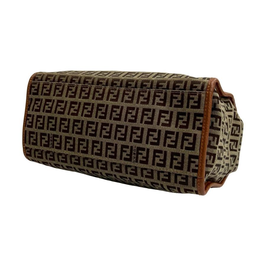 FENDI（フェンディ） 極 美品 袋付き ズッキーノ FF 柄 ロゴ 金具