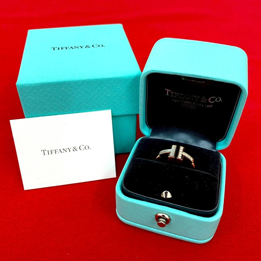 TIFFANY&Co.（ティファニー） 極 美品 箱 ケース付 Tワイヤーリング