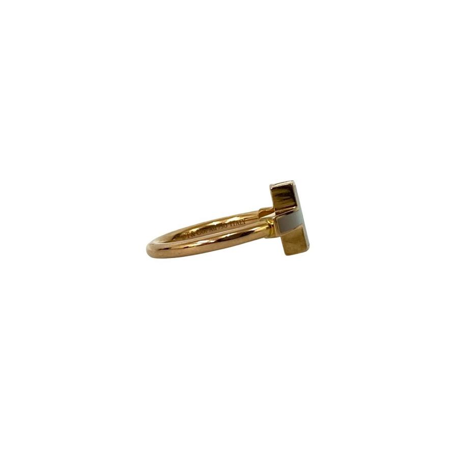 Tiffany & Co. Tワイヤーリング 8号 Au750 K18 TIFFANY&Co.（ティファニー） 極 美品 箱 ケース付 Tワイヤーリング