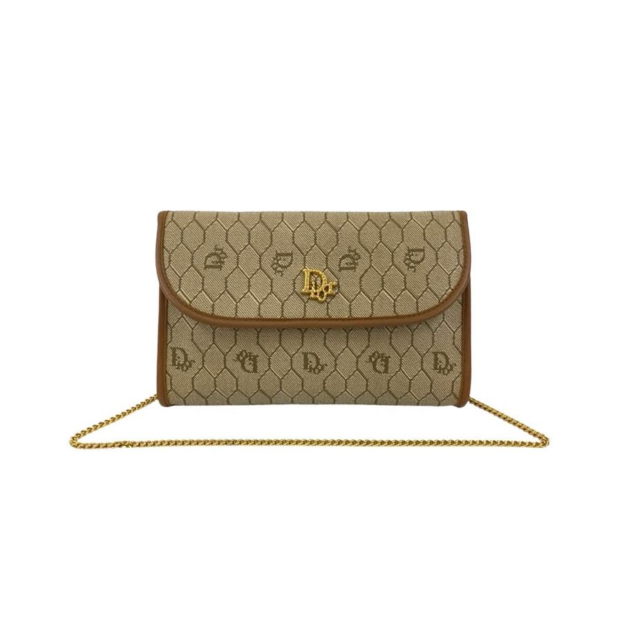 極 美品 Christian Dior ディオール ヴィンテージ ハニカム柄 ロゴ