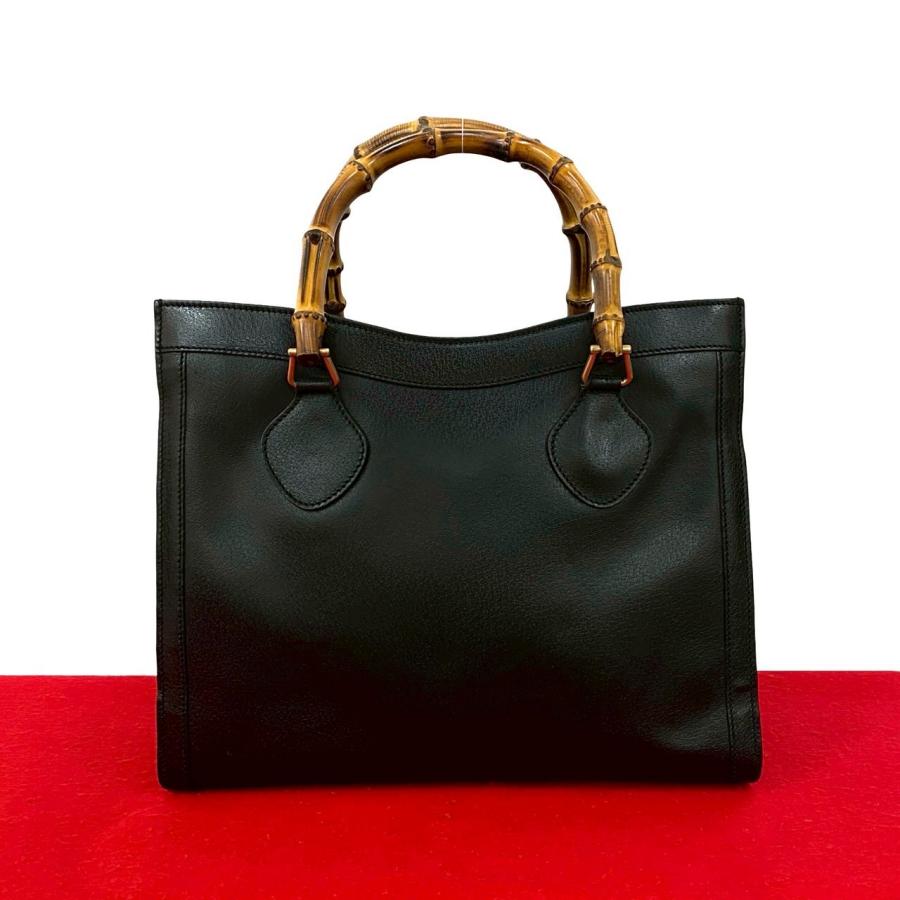 GUCCI グッチ　ダークブラウン ビジネスバッグ、トートバッグ GUCCI（グッチ） 極 美品 オールドグッチ ヴィンテージ バンブー