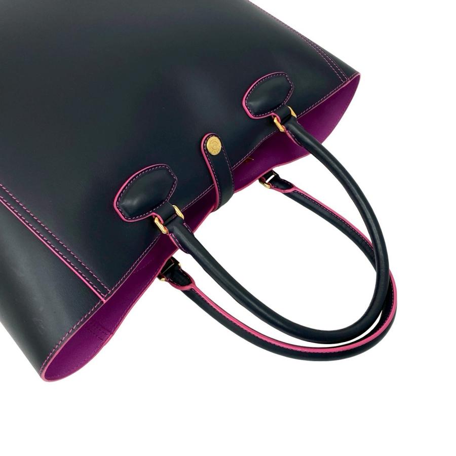 LOEWE（ロエベ） 極 美品 レオ アナグラム ロゴ トートバッグ レザー
