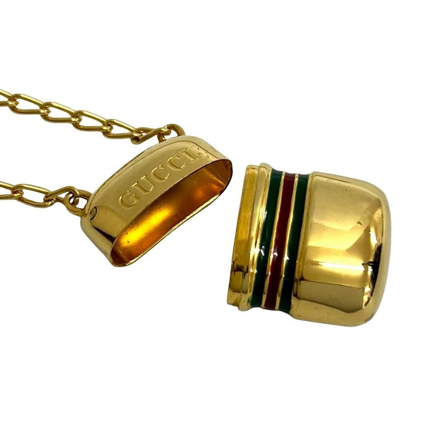 極 美品 GUCCI グッチ シェリーライン ロゴ 刻印 GP 香水ボトル ロング
