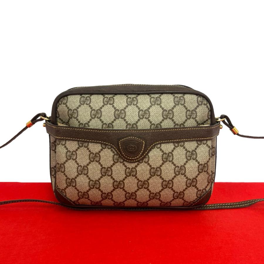 GUCCI（グッチ） 極 美品 オールドグッチ ヴィンテージ GG ロゴ レザー 