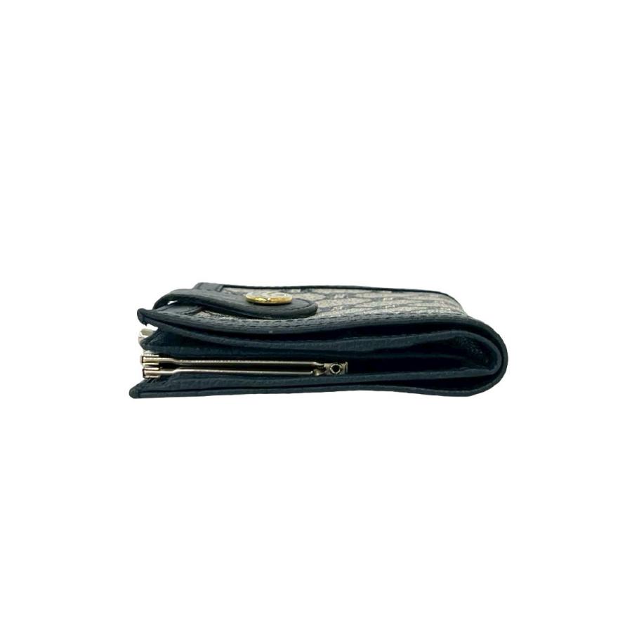 未使用級 オールドグッチ がま口財布 GGプラス インターロッキング金具