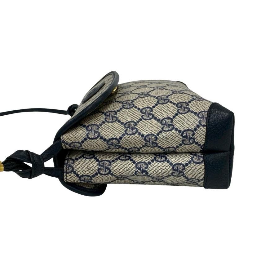 GUCCI（グッチ） 極 美品 オールドグッチ GG ロゴ 柄 レザー 本革 ミニ