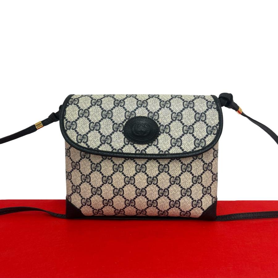 美品】GUCCI ショルダーバッグ 斜めがけ GG柄 グッチプラス カード付き