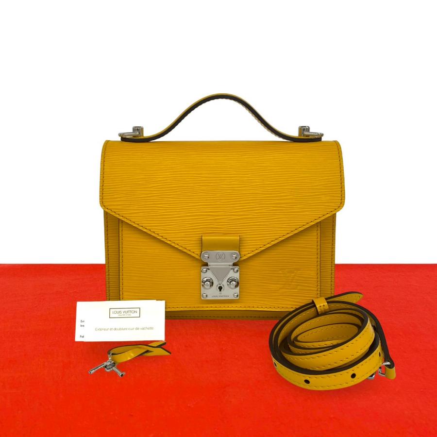 LOUIS VUITTON（ルイ・ヴィトン） 極 美品 モンソー BB エピ レザー 本 