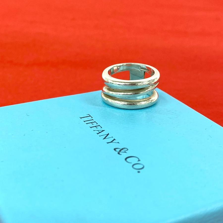 TIFFANY&Co.（ティファニー） 極 美品 ダイアゴナル リング シルバー 