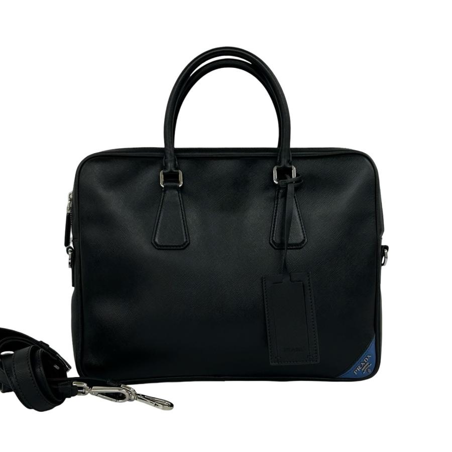 PRADA（プラダ） 極 美品 希少品 ロゴ サフィアーノ レザー 本革 2way