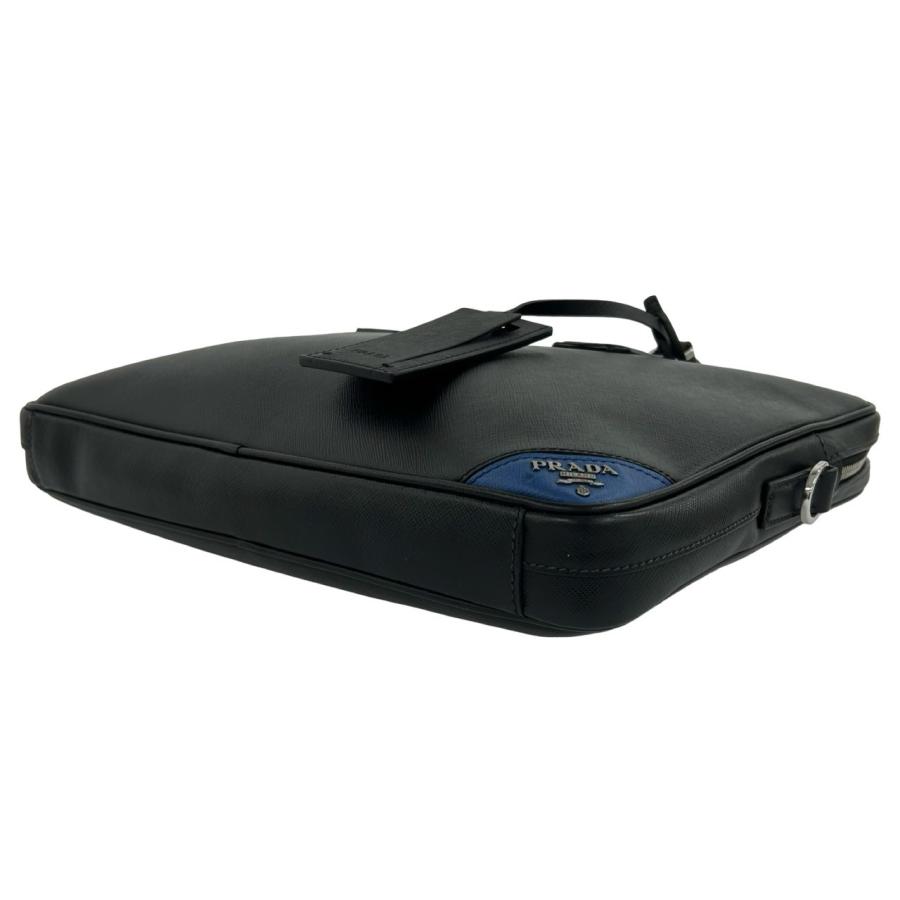 極美品 PRADA プラダ サフィアーノ ビジネスバッグ ブリーフケース PRADA（プラダ） 極 美品 希少品 ロゴ サフィアーノ レザー 本革 2way