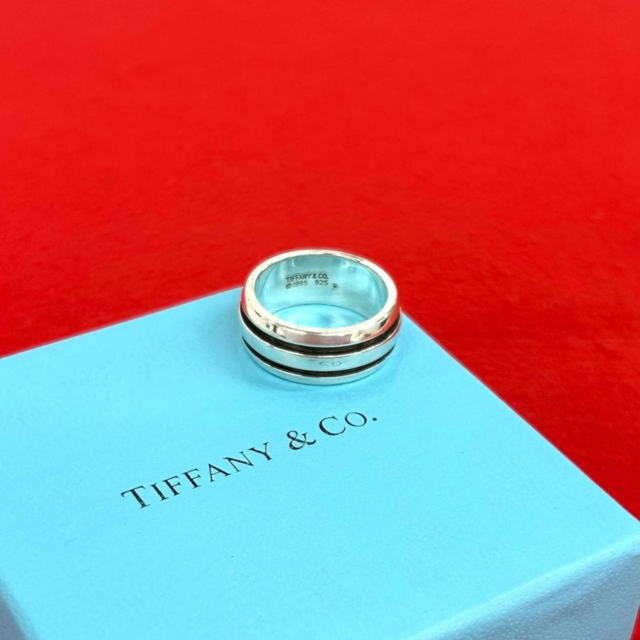 ティファニー グルーブド リング 約21号 ダブルライン　シルバー 925 TIFFANY&Co.（ティファニー） 極 美品 グルーブド ダブルライン リング