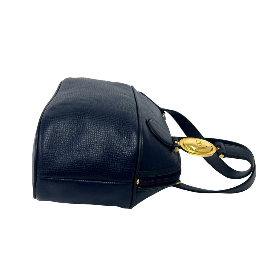 極 美品 Christian Dior ディオール ヴィンテージ CD ロゴ 金具 レザー