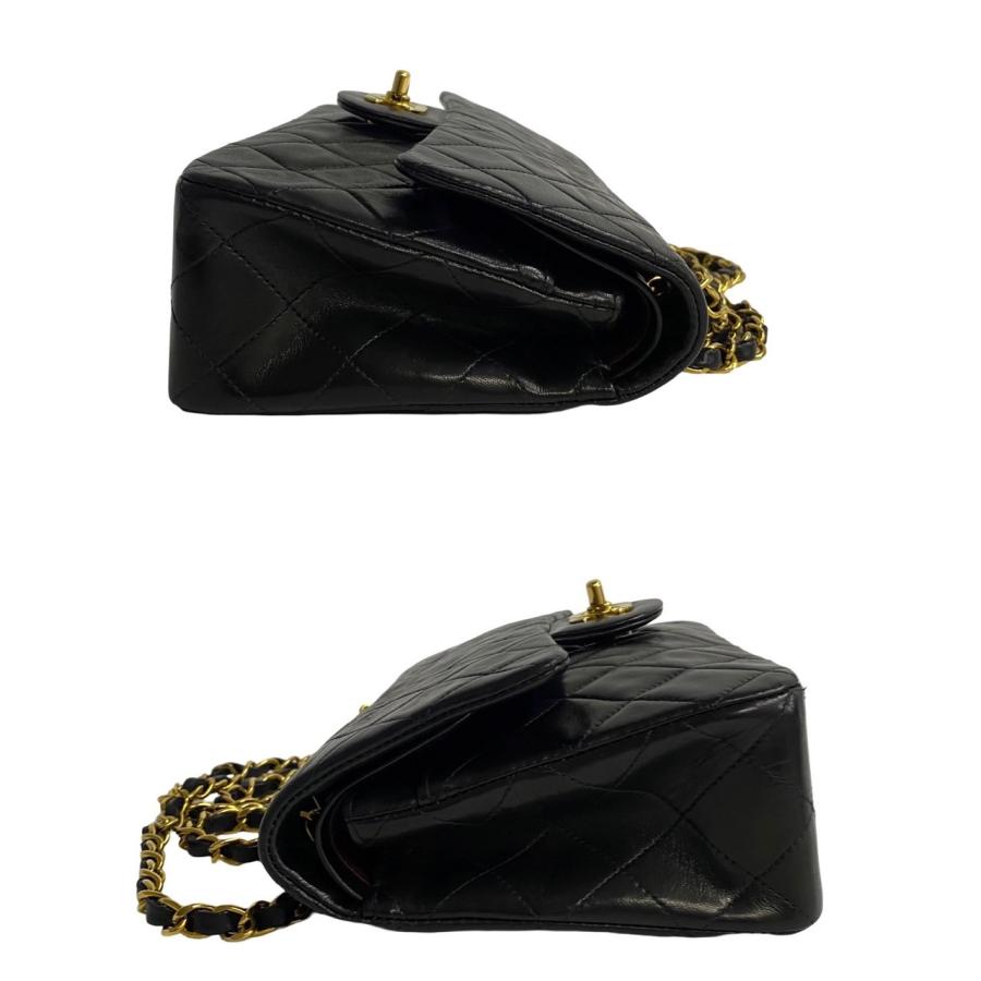【極美品】シャネル 黒 ショルダーバッグ 定番 マトラッセ 金具美品 極美品】シャネル 黒 ショルダーバッグ 定番 マトラッセ 金具美品