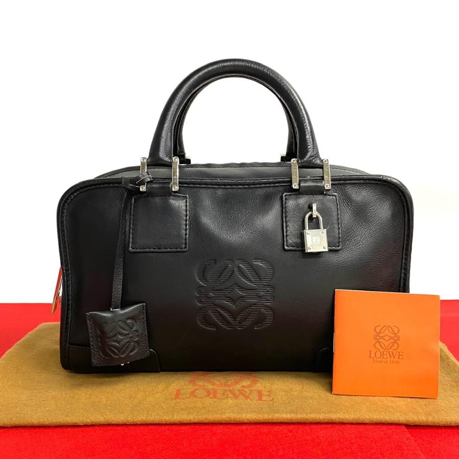 LOEWE 極 美品 鍵付き ロエベ アマソナ 28 アナグラム ロゴ 刻印 LOEWE 極 美品 鍵付き ロエベ アマソナ 28 アナグラム ロゴ 刻印