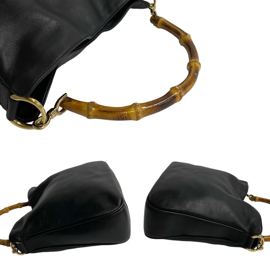 GUCCI 極 美品 保存袋付 グッチ オールドグッチ バンブー レザー GUCCI 極 美品 保存袋付 グッチ オールドグッチ バンブー レザー