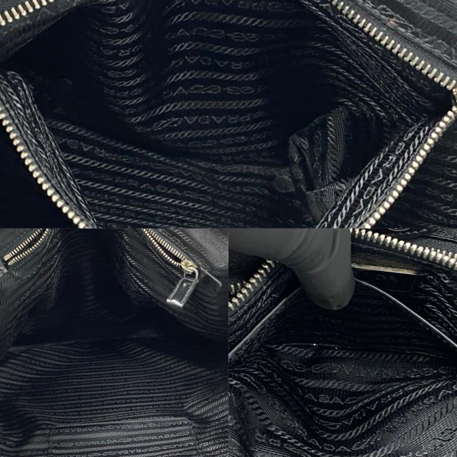 PRADA ほぼ未使用 希少品 プラダ 三角ロゴ 金具 ナイロン レザー