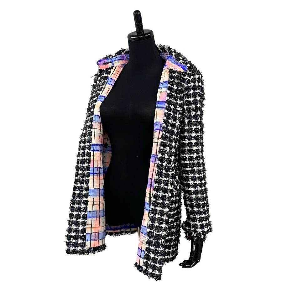 極 美品 シャネル 2020S ココマーク ボタン ツイード ジャケット CHANEL 極 美品 シャネル ココマーク ボタン 2020S ツイード ド