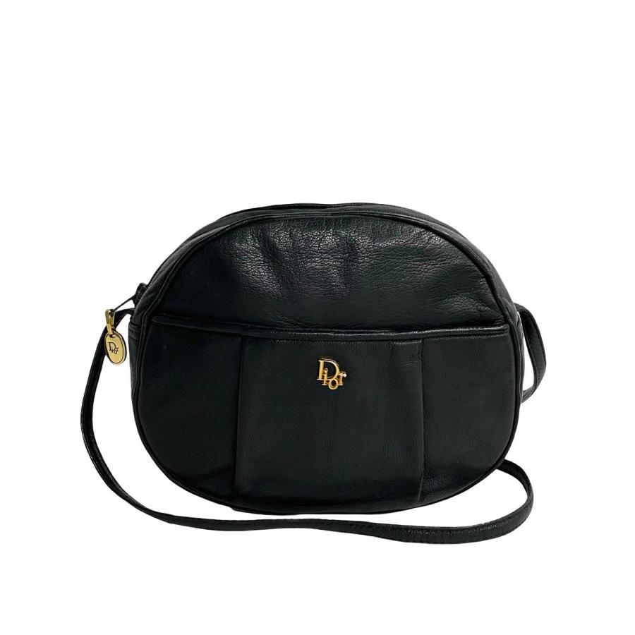 極 美品 Christian Dior クリスチャン ディオール ロゴ 金具 レザー 本  