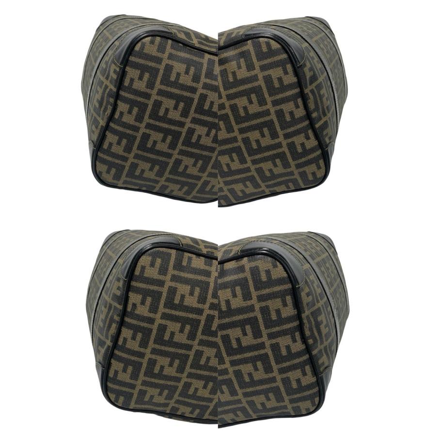 FENDI（フェンディ） 極 美品 希少品 ズッカ FF 柄 ロゴ レザー 本革