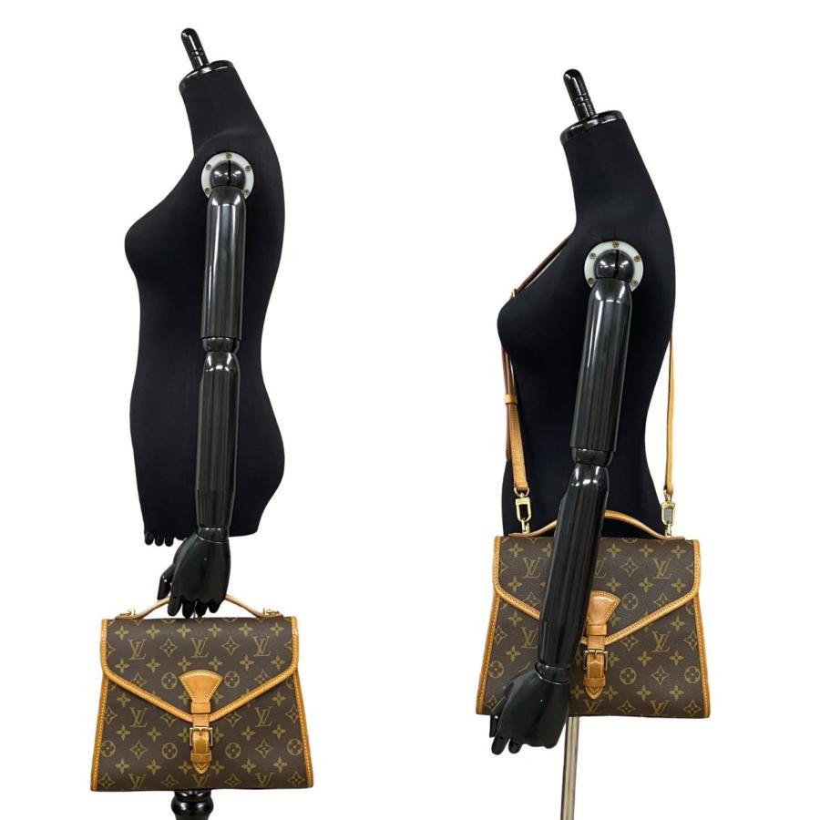 LOUIS VUITTON 極 美品 袋付 ルイヴィトン ベルエア モノグラム レザー 
