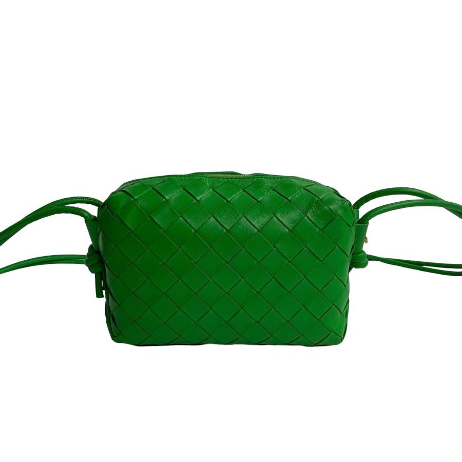 BOTTEGA VENETA グリーンショルダーバッグ 保存袋付き BOTTEGA VENETA グリーンショルダーバッグ 保存袋付き
