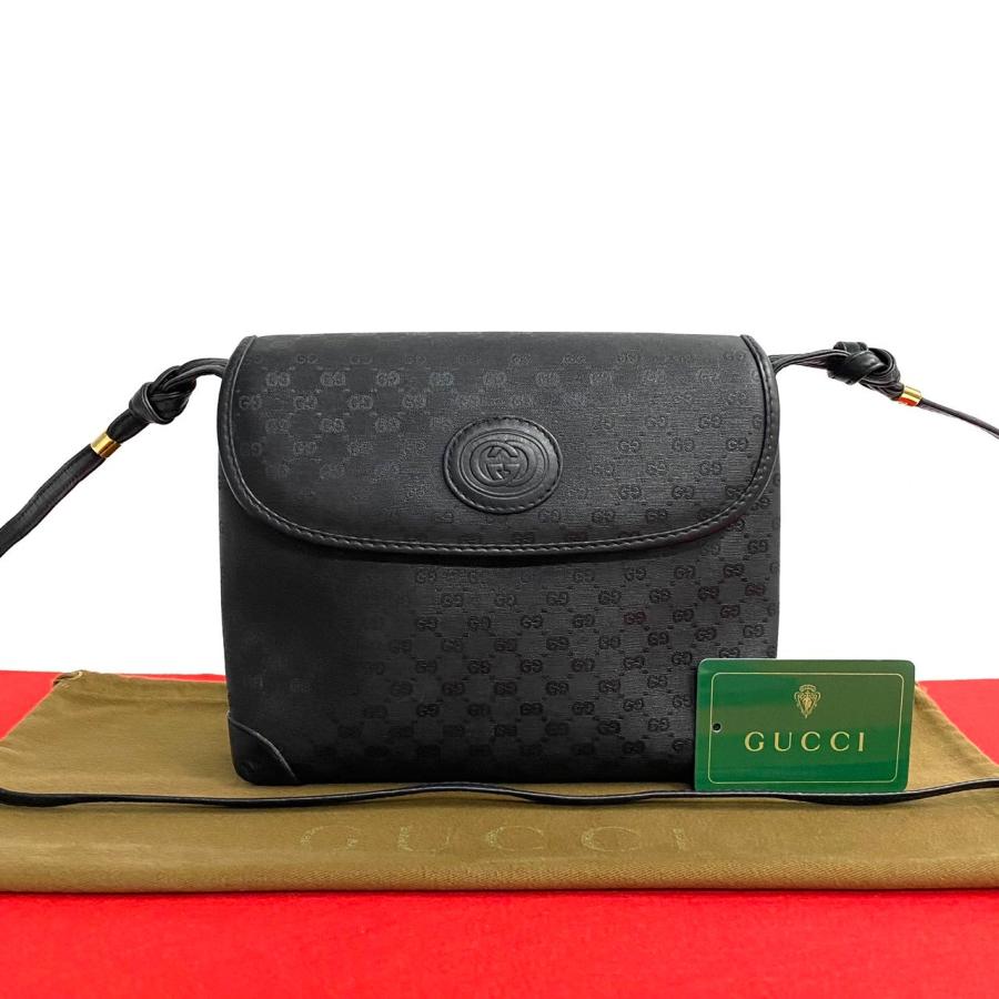 極 美品 GUCCI グッチ オールドグッチ ヴィンテージ マイクロGG ロゴ 