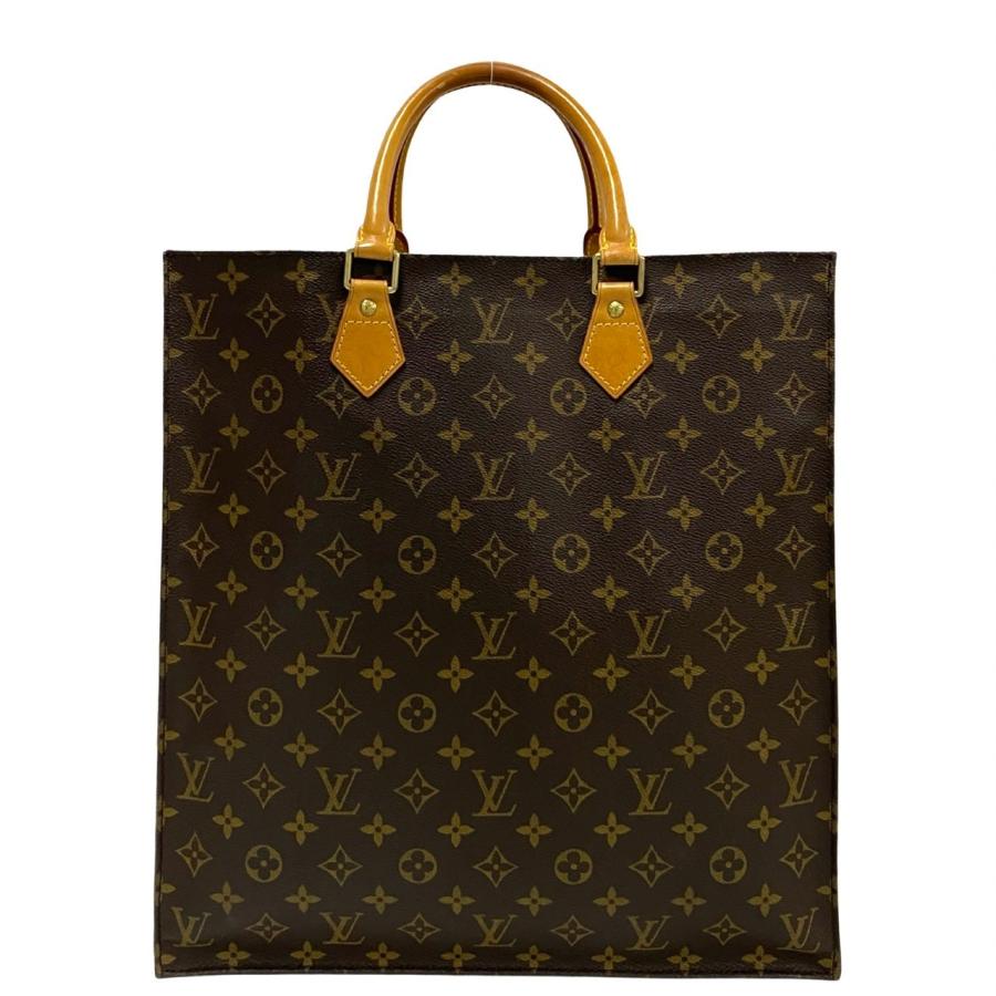 LOUIS VUITTON 極 美品 ルイヴィトン サックプラ モノグラム レザー 