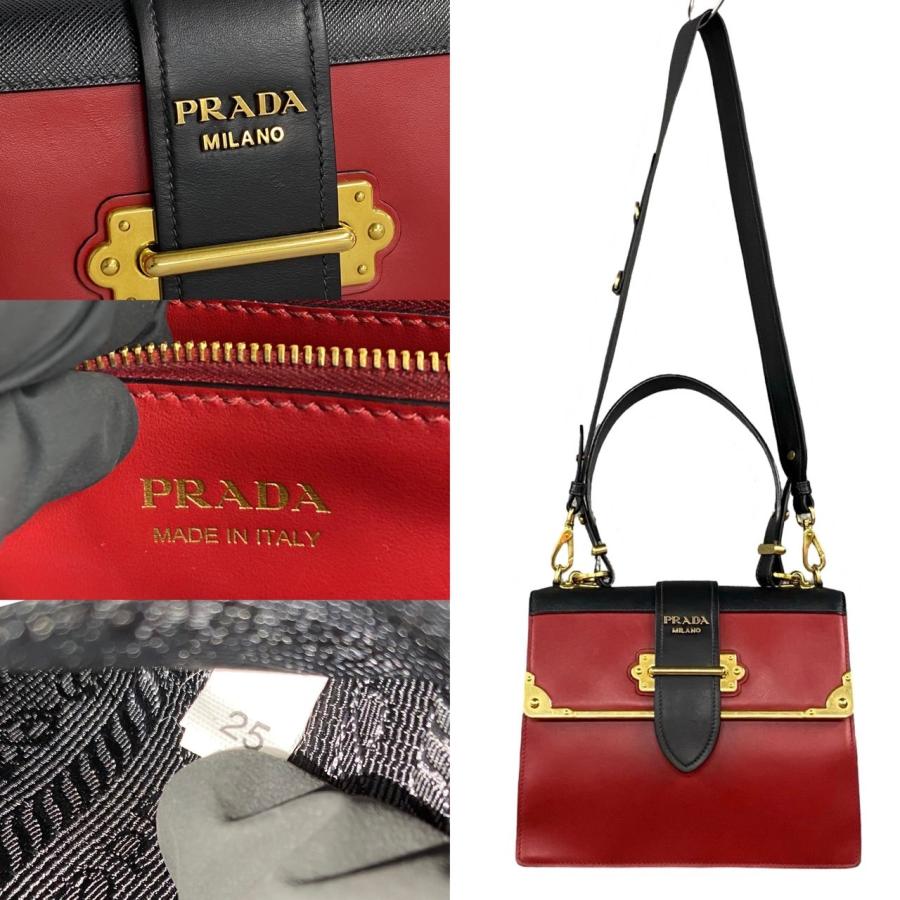 PRADA（プラダ） ほぼ未使用 希少品 カイエ ラージ レザー 本革 2way