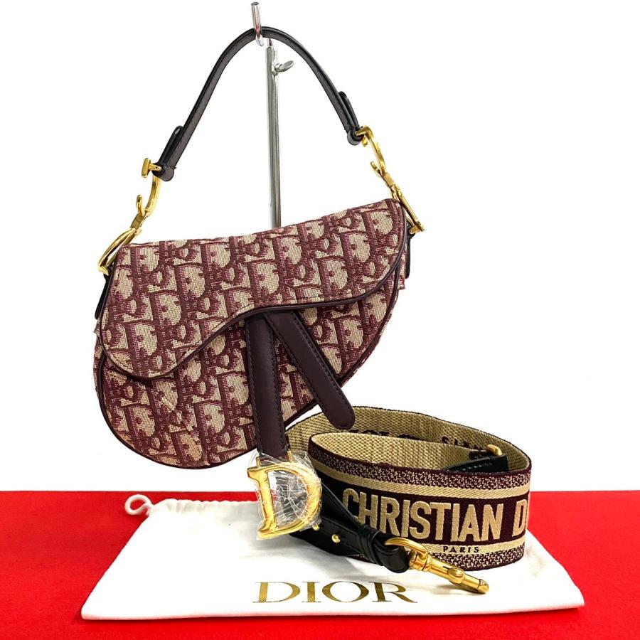 未使用 保管品 袋付 Christian Dior ディオール サドルバッグ