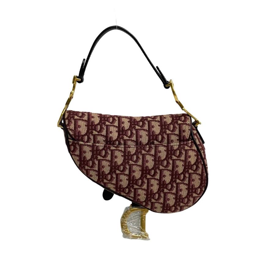 ［美品］DIOR ディオール サドルバッグ オブリーク柄 ショルダーバッグ 未使用 保管品 袋付 Christian Dior ディオール サドルバッグ
