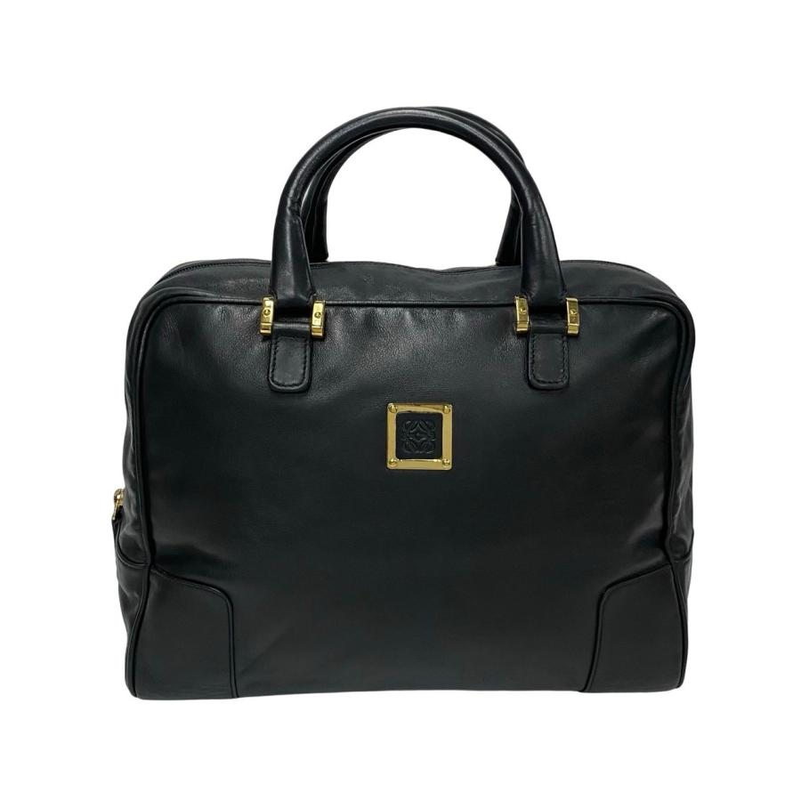 LOEWE（ロエベ） 極 美品 希少品 アナグラム ロゴ 金具 レザー 本革