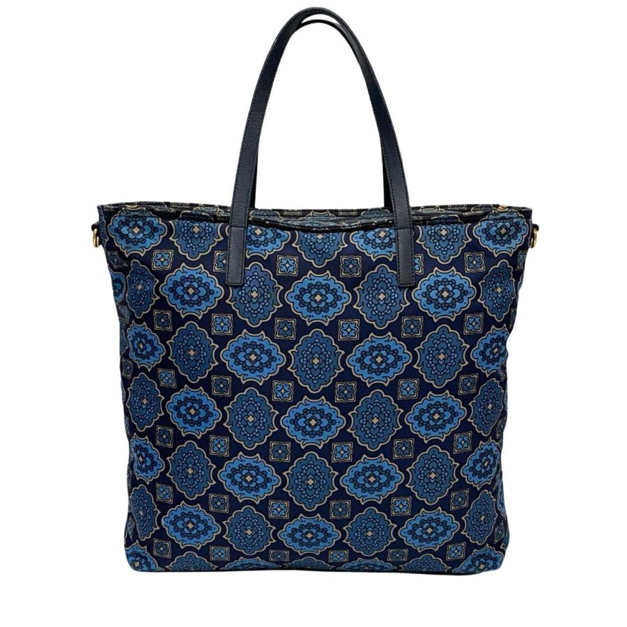 PRADA（プラダ） 極 美品 希少品 三角ロゴ 金具 花柄 ナイロン 