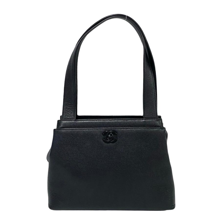 CHANEL 極 美品 シール有 5番台 シャネル キャビアスキン ココマーク 