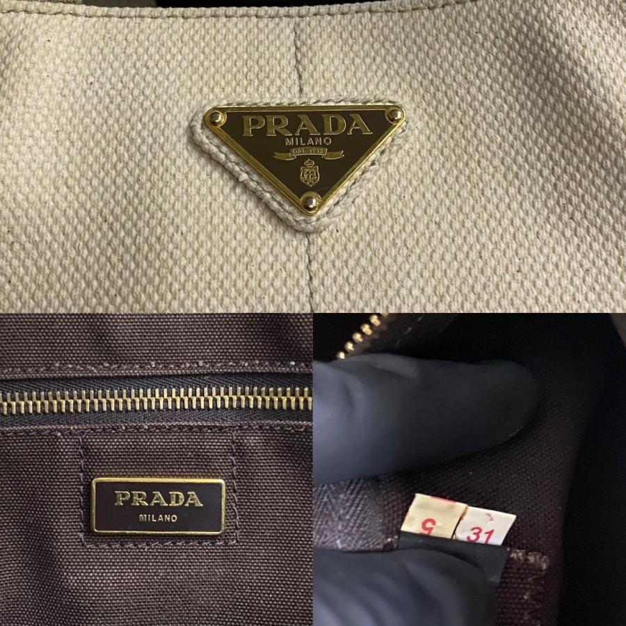 PRADA（プラダ） 極 美品 希少品 カナパ 三角ロゴ 金具 レーダー柄 